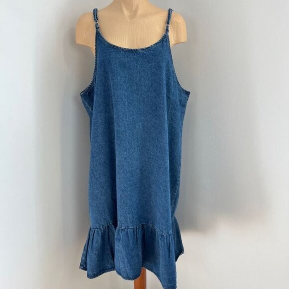 Blue Denim Midi Dress - Picture 1 of 14